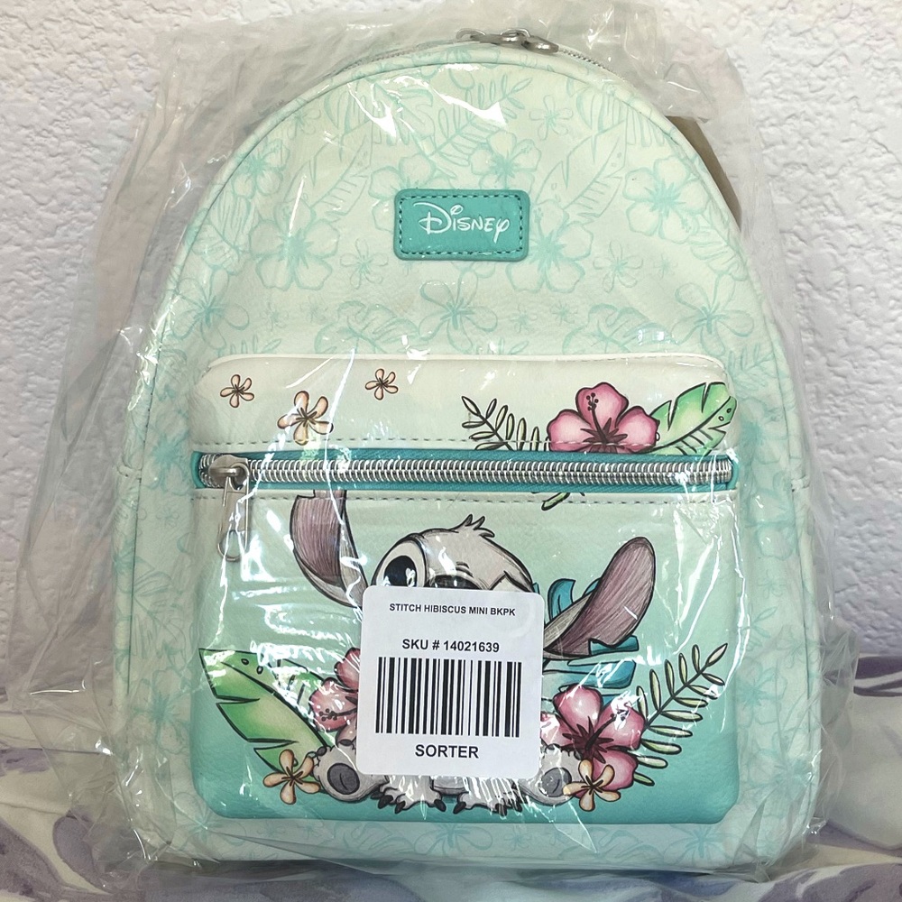 Stitch Hibiscus Disney Loungefly Mini Backpack